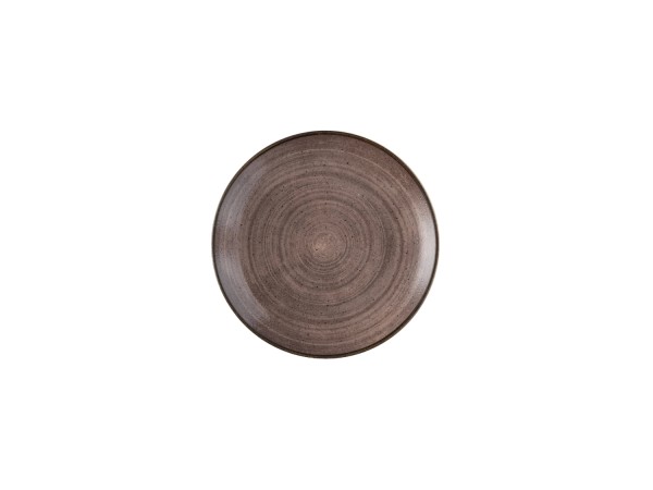 Stonecast Raw Brown Coupe Teller 26cm