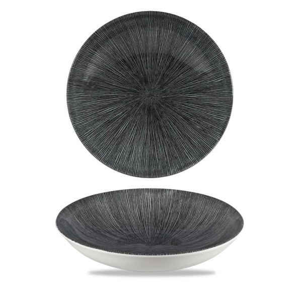 S.P. Agano Black Coupe Teller tief 24.8cm