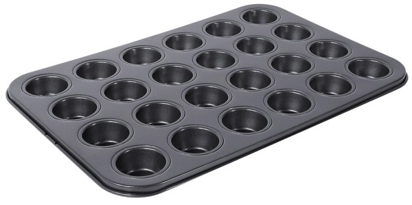 24er Mini-Muffinform 38x26 cm Stahl/PTFE Ø 42x20 mm