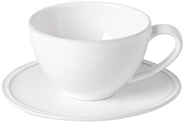 Friso Teetasse mit Untertasse 260ml H6.9cm weiss