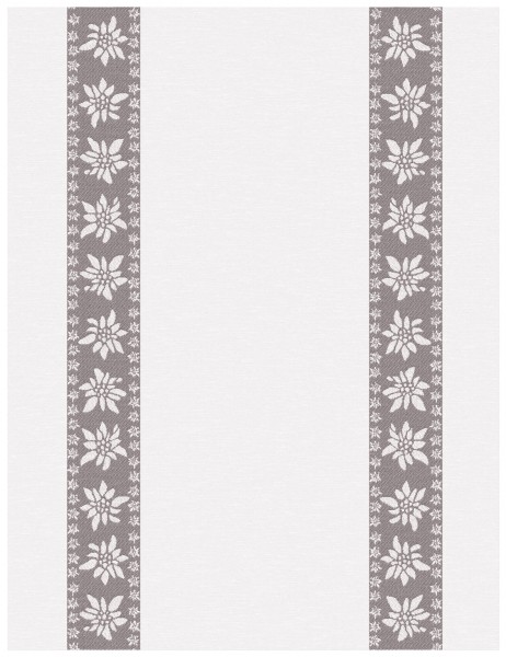 EDELWEISS BORDÜRE GESCHIRRTUCH KULTSCHTOFF taupe