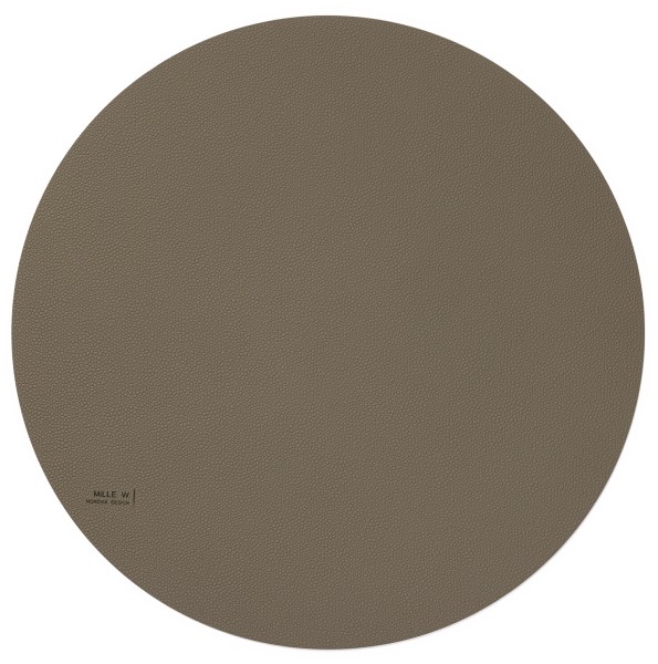 Tischset 40cm rund grau