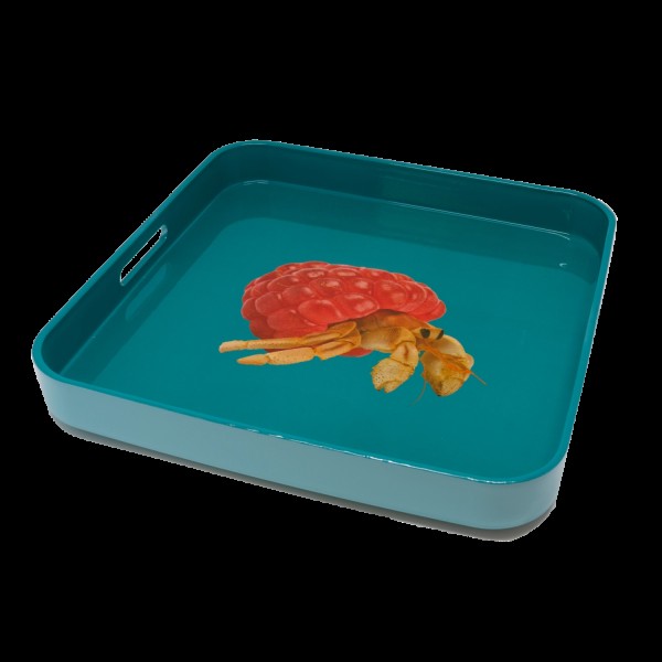 Tablett quadratisch 34x34cm Krebs