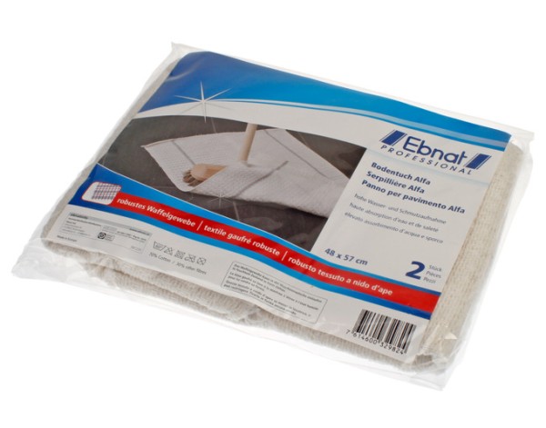 Bodentuch Alfa 2St 57x48cm