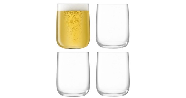 4er Set Borough Trinkbecher 625ml transparent