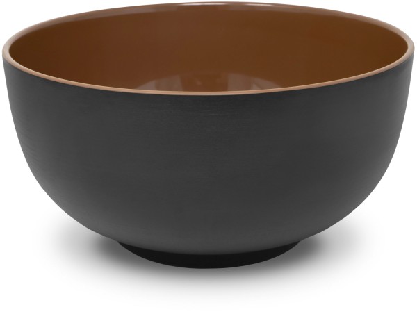 Vanity Servierschale D28cm schwarz/terracotta Melamin