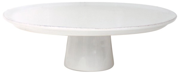Aparte Tortenplatte auf Fuss D28cm H9.1cm weiss