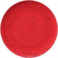 Pottery Unique Red Teller flach rund coupe 28cm