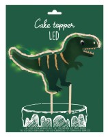 Cake Topper mit LED-Beleuchtung Dino