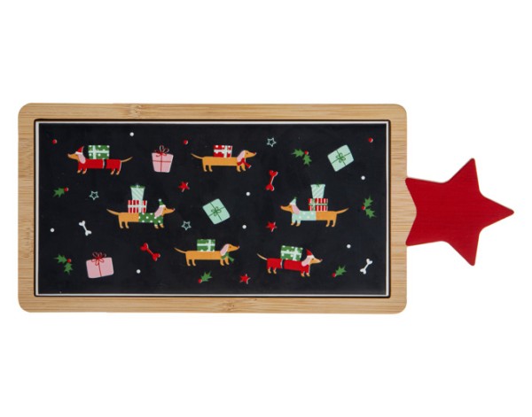 Servierbrett Dachshund 20x10