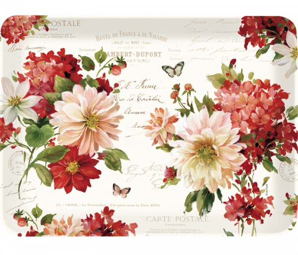 Season Flowers Tablett 47x33 cm