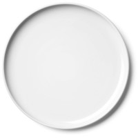2er Set Collective Teller flach D20cm weiss