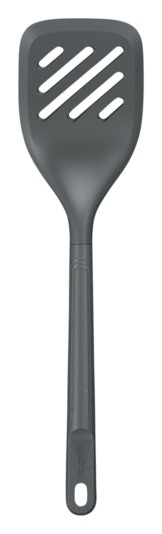 Pfannenwender Schlitze Weisen.