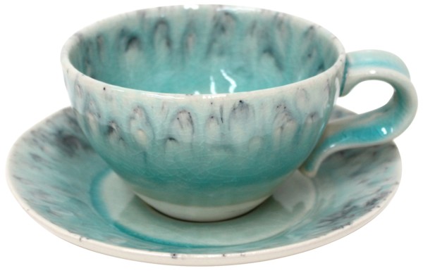 Madeira Teetasse mit Untertasse 250ml blau