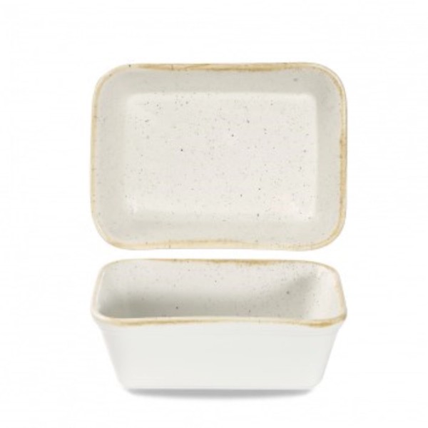 Stonecast Barley White Gratinform rechteckig 16x12cm H5cm