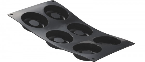 Moul Flex Backform 17.5x30cm für 6 Savarin rund