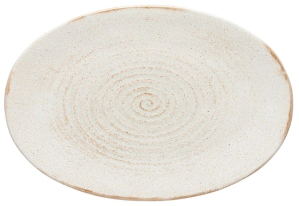 Vermont Platte oval 27.5x18.8cm H1.5cm cream