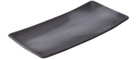 Speiseteller rechteckig, 30x15x2.4cm, lakritze