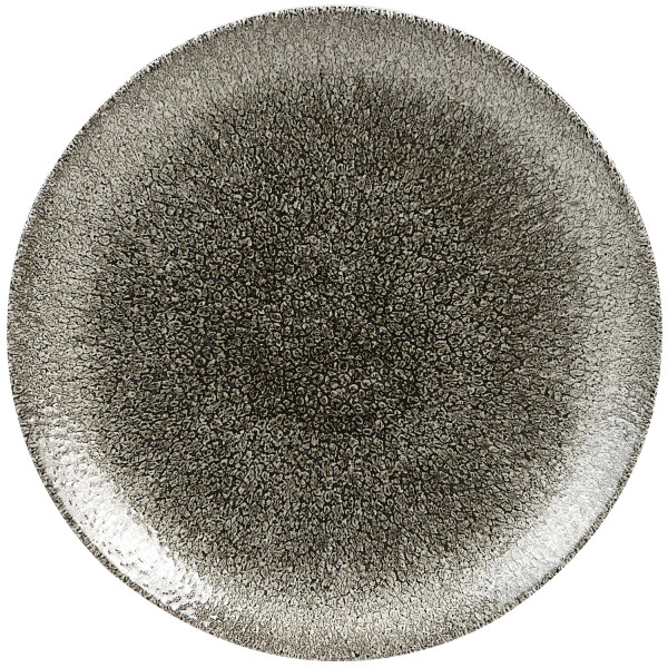 S.P. Raku Quartz Black Coupe Teller flach 21.7cm
