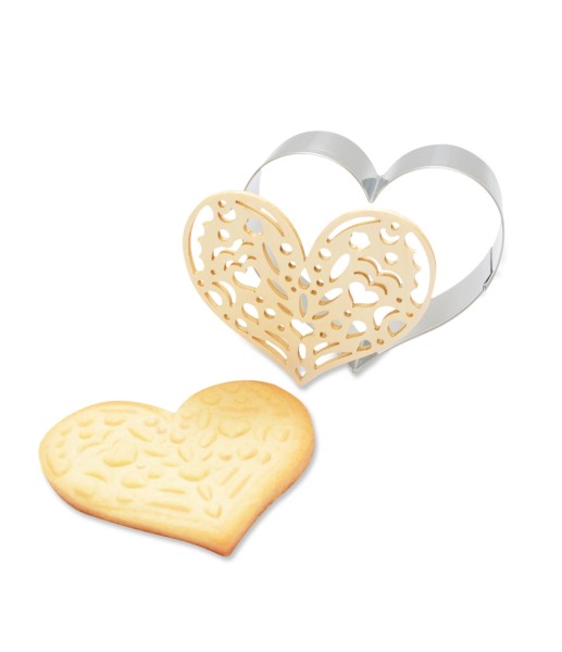 Ausstechform u. Holzpräger Herz