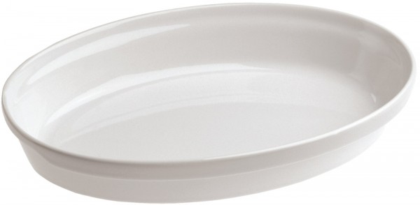 4x Auflaufform oval, 19.5x11x4.5 cm, weiss