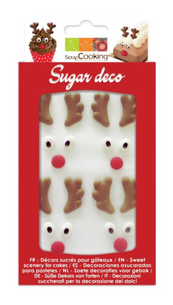 20 Stk. Zuckerdekor Rentier