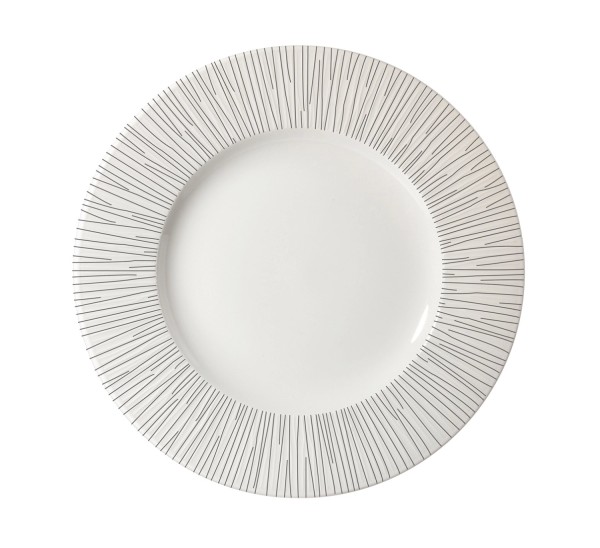 Bamboo White Teller tief Fahne breit 27.2cm