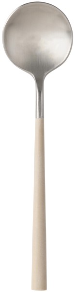 Mito Dessertlöffel L16.6cm brushed Griff cream