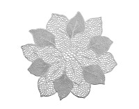 Tischset Flower silber 49x47cm