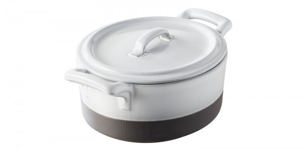 Kasserolle 45cl mit Deckel, weiss