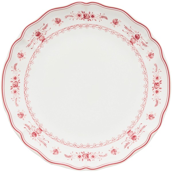 Vila Teller D27cm H2.6cm weiss rot
