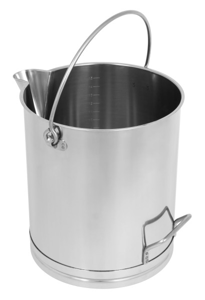 Grosser Massbecher mit Ausguss 10 lt mit Deckel