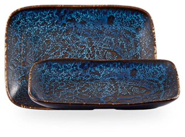 Fresco Cascade Blue Naturtablett 26x18cm