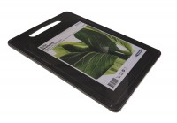 Schneidebrett Sofia 35x25x1cm m.Griffloch+Saftrille schwarz
