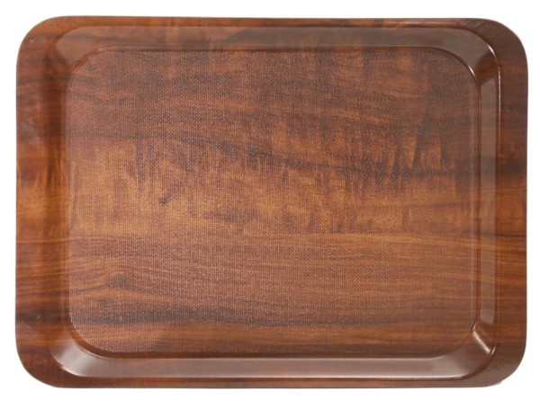 Tablett 44x32 cm Dekor: Nussbaum