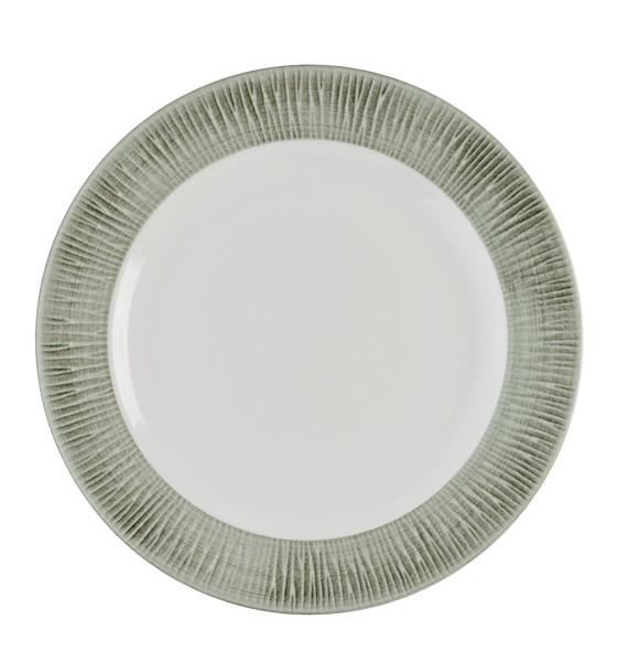 Bamboo Spinwash Alpine Teller halbtief Fahne schmal 26.1cm