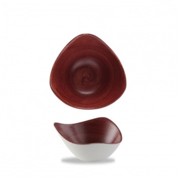 Stonecast Patina Red Rust Triangel Schüssel 15.3cm