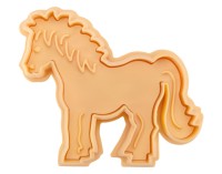 Ausstecher Pferd 8 cm beige