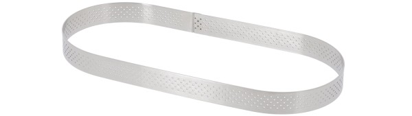 Tortenring oval lang perforiert 14.5x3.5cm H:2cm