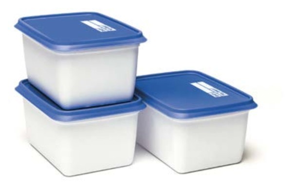 Alaska 3Stk. Gefrierbox 1000ml Cobalt Blue