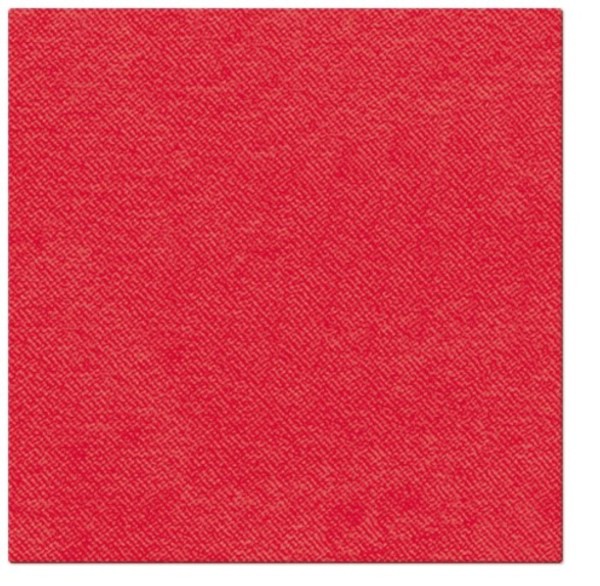 Servietten Dinner 50x Unifarbe rot, 40x40cm