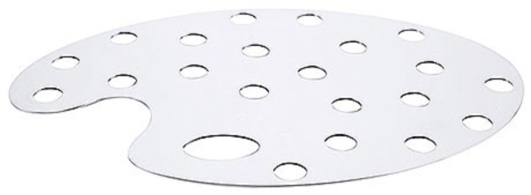 Malerpalette 18/10, 36x24 cm - 21 Löcher/Ø 2cm