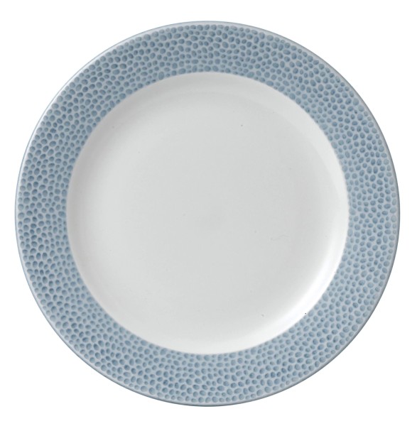 Isla Ocean Blue Teller halbtief Fahne schmal 23.4cm