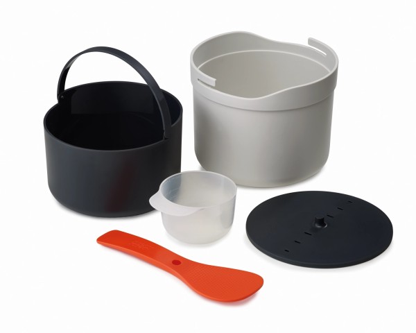 M-Cuisine Reiskocher H22cm D14cm grau orange