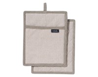 Topflappen natural 19x24 2Stk.