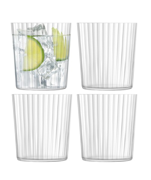 4er Set Gio Line Trinkbecher mittel 390ml transparent