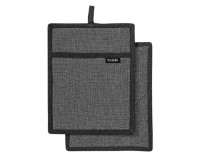 Topflappen charcoal19x24 2Stk.