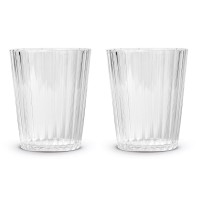 2er Set Gläser aus Acryl 350ml, transparent