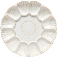 Cristal Aperitifplatte D24.6 H3.3cm weiss