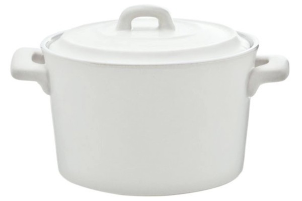 Clio Topf weiss mit Deckel, D10 x H 6cm, 200 ml